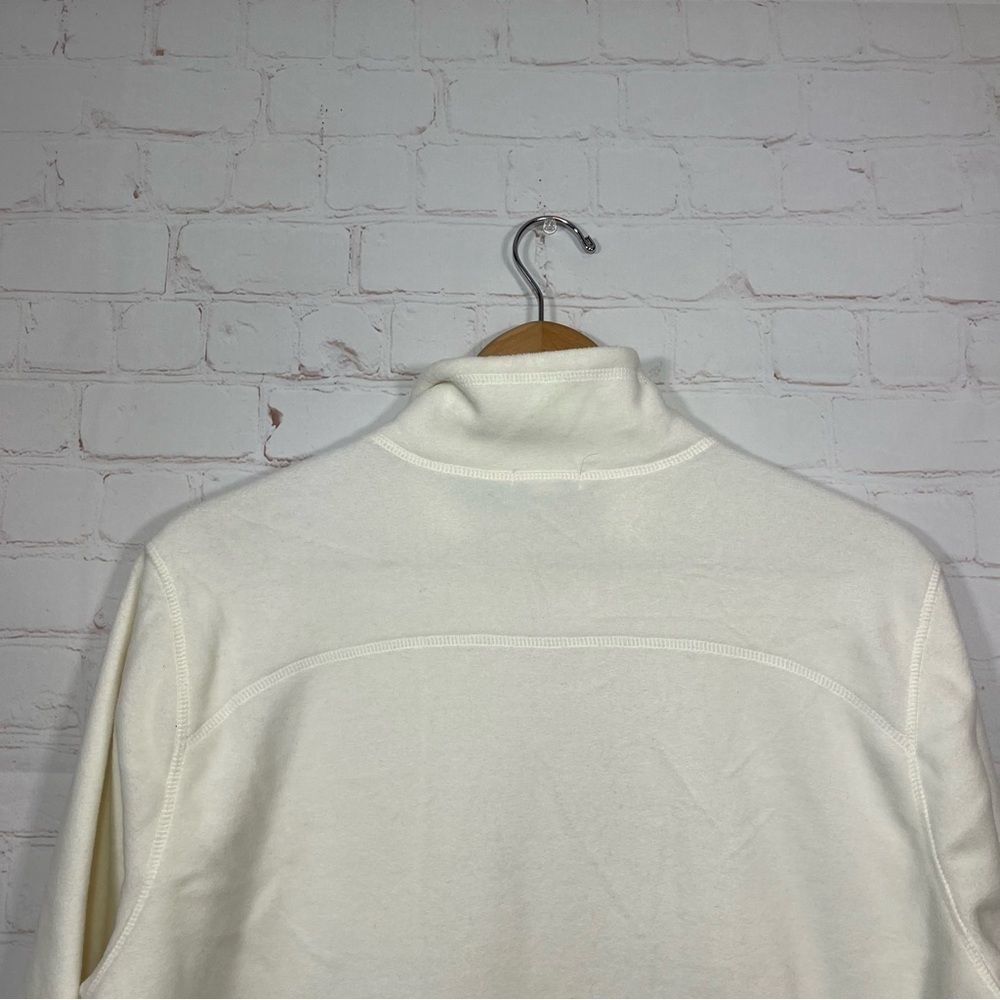 Old Navy Jacket Womens XL Ivory Zip Up Lightweight Fleece Long Sleeve Outdoor - Picture 7 of 8